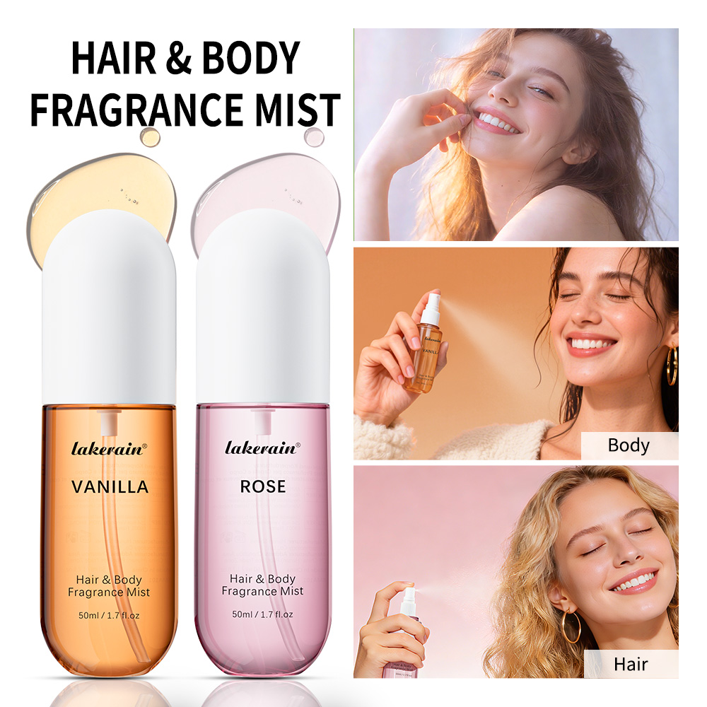 Perfume Fragrance Mist - 50ml Vanilya Gül Kokulu Saç ve